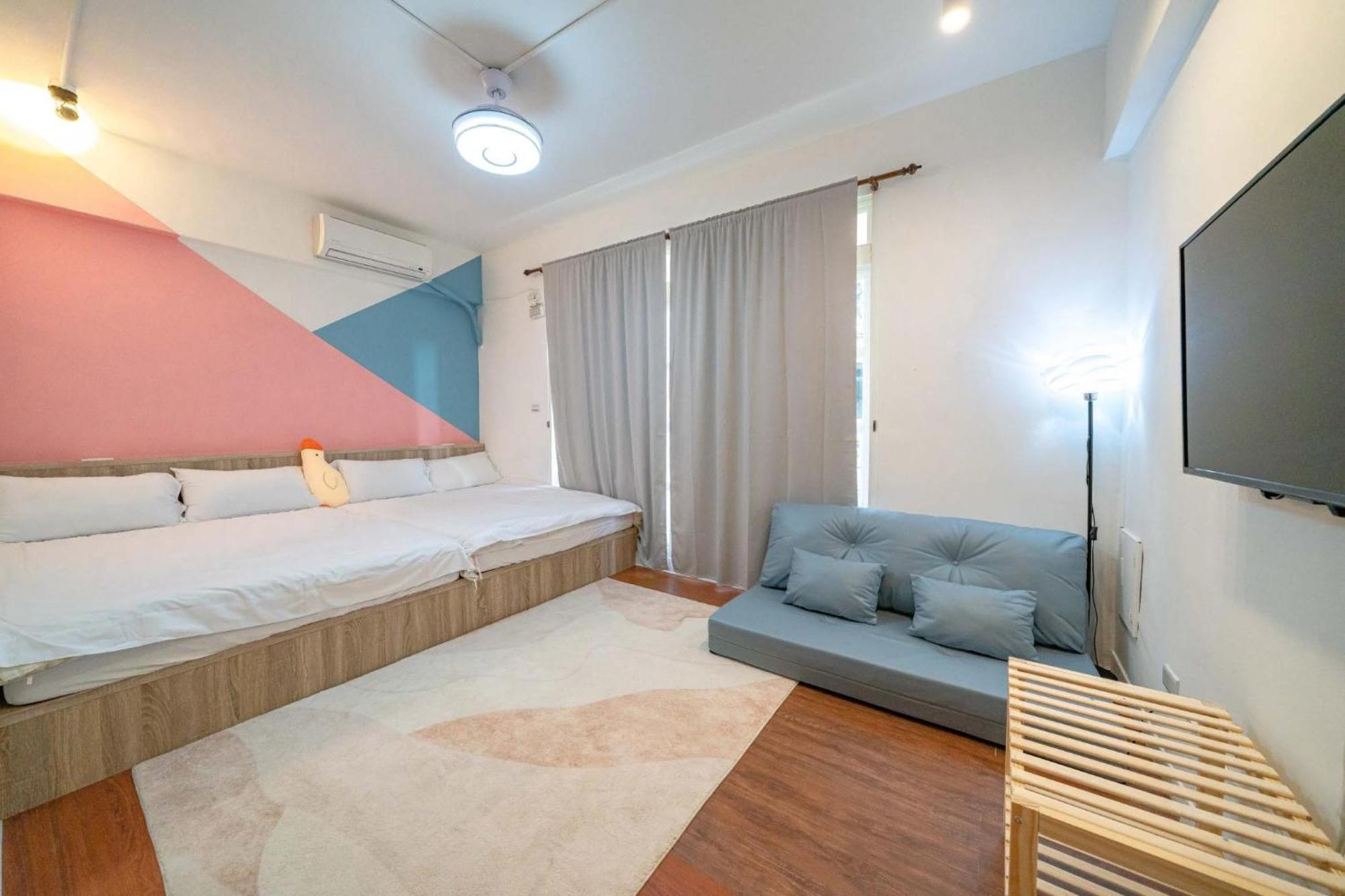 樂福小棧 Love House 宜蘭五結包棟民宿 Ktv 電動麻將 烤肉 อู่เจี๋ย ภายนอก รูปภาพ